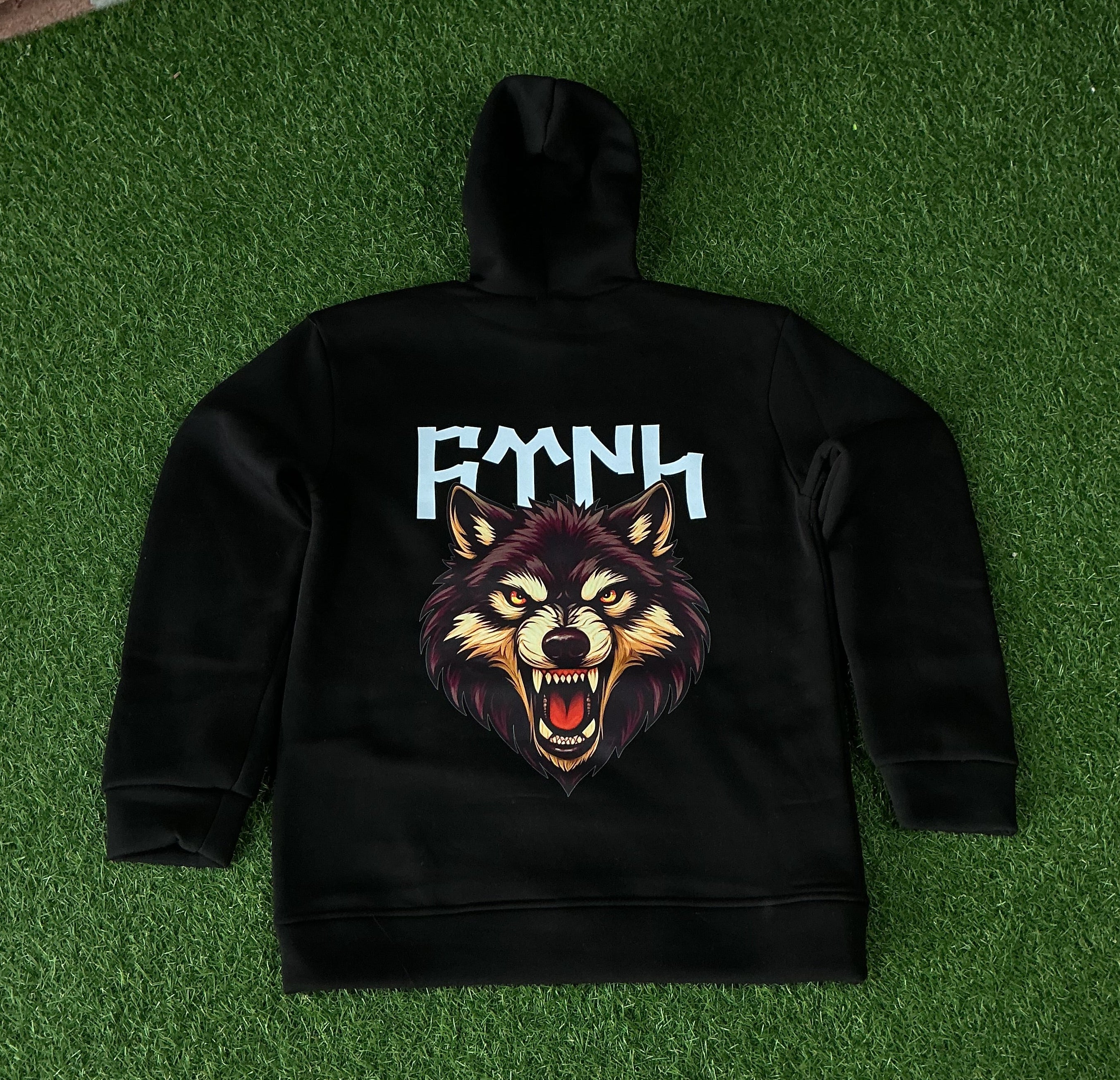 “TÜRK & KURT” Sırt Baskılı Özel Hoodie – Gücün İzini Taşı TKH1