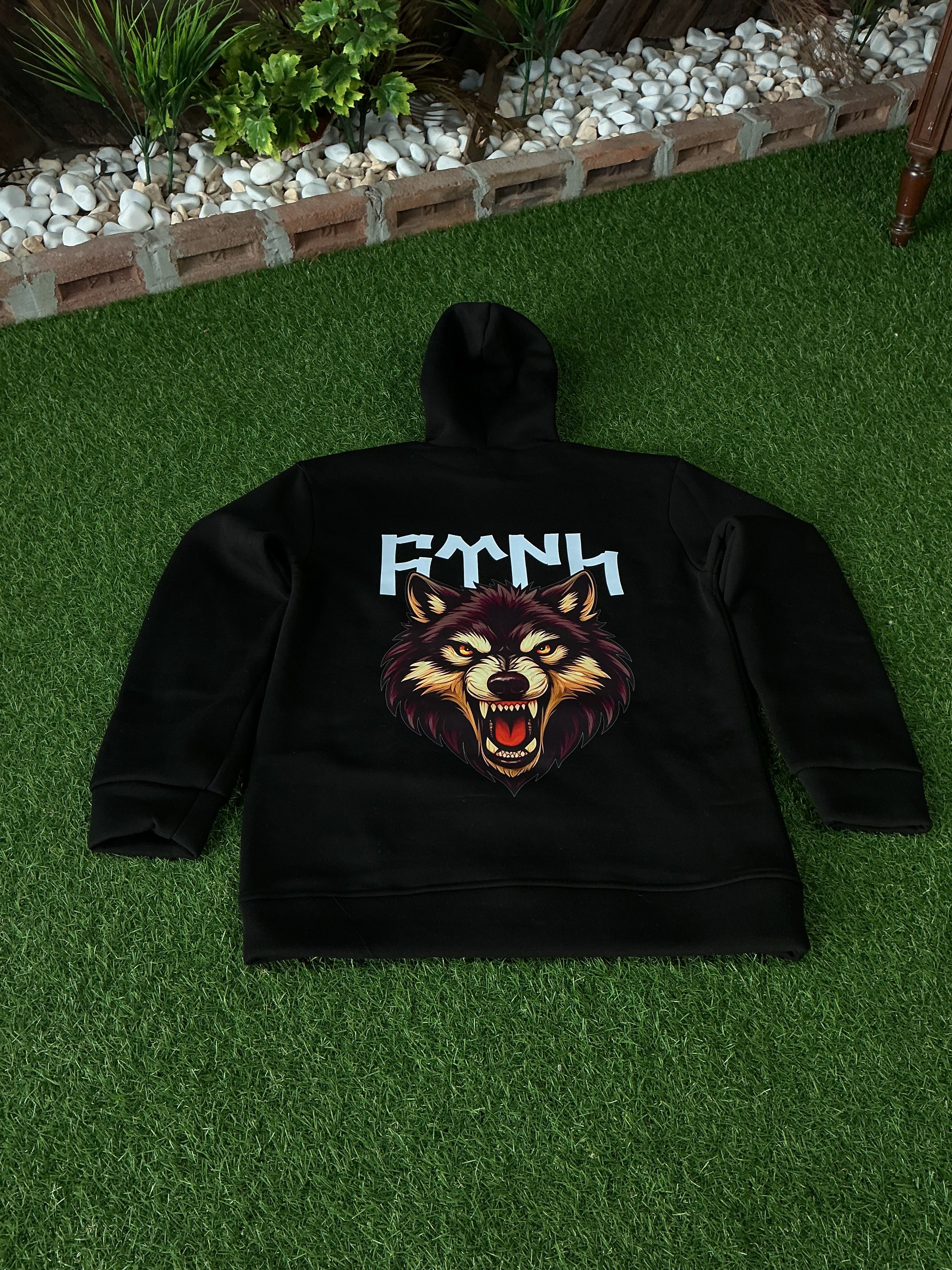 “TÜRK & KURT” Sırt Baskılı Özel Hoodie – Gücün İzini Taşı TKH1